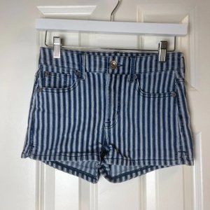 Hi-Rise Shortie Striped Shorts Women
